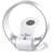 Sichler Haushaltsgeräte Rotorloser 360 cm Wand- und Tischventilator Silber