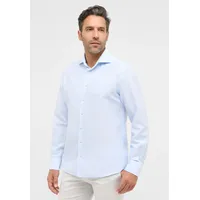 Eterna MODERN FIT Linen Shirt in pastellblau unifarben, pastellblau, 43