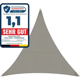 casa pura Wasserabweisendes Sonnensegel dreieckig 360 x 360 x 510 cm Grau
