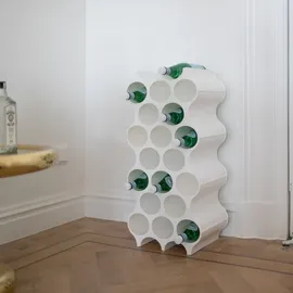 Koziol Weinregal 10 Flaschen 100 x 20 x 10 cm Weiß