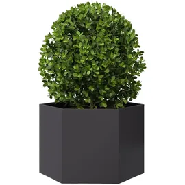 vidaXL Pflanzkübel 69 x 60 x 45 cm Schwarz