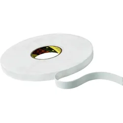 3M PE-Schaumstoff-Klebeband mit Acrylat-Klebstoff 9546, Weiß, 15 mm x 66 m, 1,1 mm