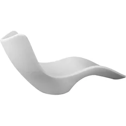 Sined Cassiopea Modernes Design Gartenliege Aus Hochwertigem Polyethylen Weiß