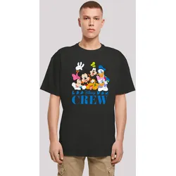 T-Shirt F4NT4STIC "Disney Micky Maus Disney Friends", Herren, Gr. 3XL, schwarz, Obermaterial: 100% Baumwolle, casual, oversize, Rundhals, Kurzarm ohne Bündchen, Shirts, Print