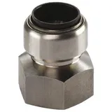 Seppelfricke Edelstahl Steckfitting Tectite Übergangsverschraubung Innengewinde 18 mm - 3/4"