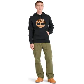 Timberland Core Tree Logo Brushback Kapuzenpullover Black / Wheat Boot S