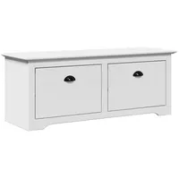 VidaXL Flurbank BODO Weiß 114x40x45 cm