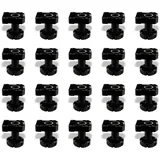 SOTOOLS Sockelfuß 20er Set 100 mm – schwarz – Kunststoff – verstellbar – Stabile Sockelfüße 100 mm – einfache Höhenverstellung, je 500 kg hohe Tragkraft, große Standfläche – Möbelfuß