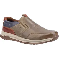 Hush Puppies - Herren Freizeitschuhe "Cole", Leder FS8769 (42 EU) (Khaki/Marineblau/Hellbraun) - Grün - 42
