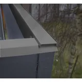 4 Home and Garden Blendenabdeckung für Gartenhäuser anthrazit (1 Stück, Typ 1c bis 50 mm Breite)