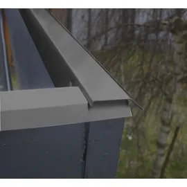 4 Home and Garden Blendenabdeckung für Gartenhäuser anthrazit (1 Stück, Typ 1c bis 50 mm Breite)