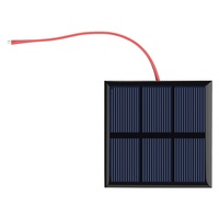 Uadme Solarpanel, Polykristalline Solarmodule, Polysilizium Mini Solarpanel 1,5V 0,75W Small Solar Panel Portable Cell System für viele Arten von kleinen Elektrogeräten, Notbeleuchtungen, 70 x 70 mm