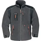 Terratrend Fleecejacke Gr.M dunkelgrau/schwarz/orange