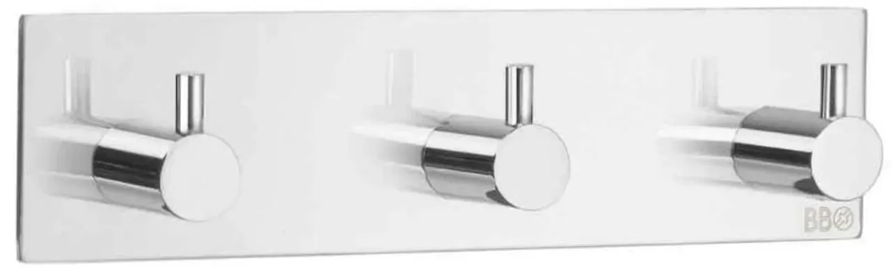 Beslagsboden Dreierhakenleiste selbstkleb. BK - B/H/T ca. 18,00x4,50x3,00