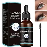 GFOU Lashelixir Rapid Growth Stärkendes Wimpernserum, GFOU Rapid Growth Stärkendes Wimpernserum, Rizinusöl Bio-Wimpernserum, Wimpernwachstumsverstärker (1 Flasche)