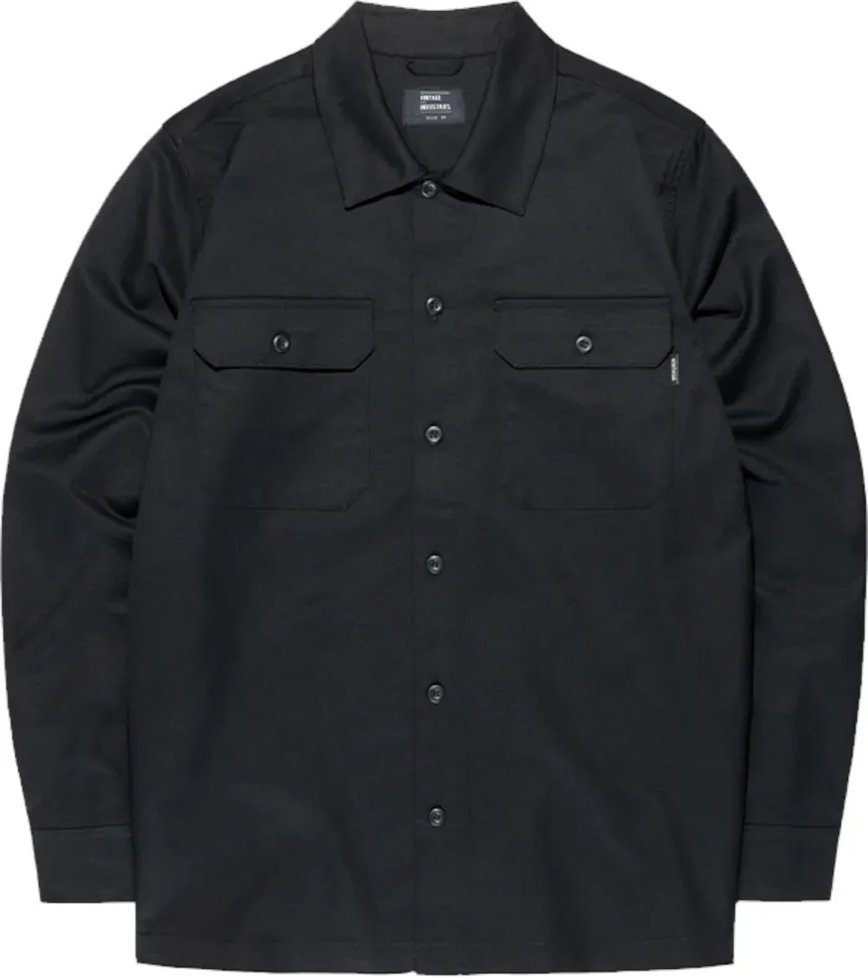 Vintage Industries Harris Overhemd, zwart, XL Voorman
