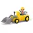 Sieper GmbH SIKU 0146 - Toddys Luke Loady, Spielzeugauto mit Rückziehmotor und Spielfigur, gelb/grau