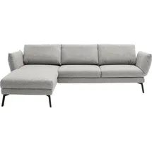 Schöner Wohnen SCHÖNER WOHNEN-Kollektion Ecksofa Spin, Multifunktionssofa, bequem und hochwertig verarbeitet, L-Form, Drehsitz-Funktion, USB-Anschluss, Armlehnfunktion, Rückenverstellung silberfarben