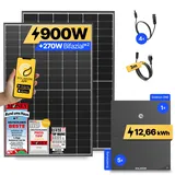 onLite: 900 Watt Balkonkraftwerk - ohne Halterung / 12.66 kWh / 3m