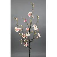 Seidenblumen Roß Kirschblütenzweig/AST 75x30cm rosa-Creme GA Kunstblumen künstliche Kirschblüten
