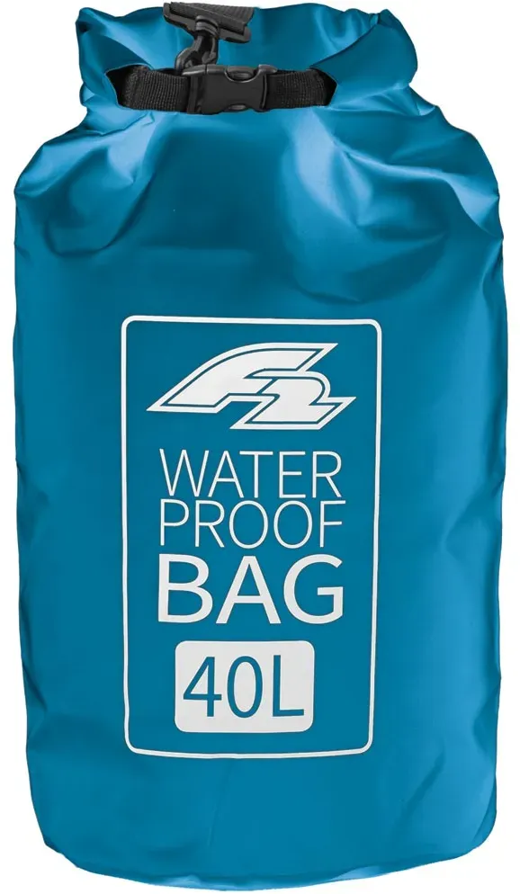 F2 Dry Bag Blue 40 Liter, wasserfester Packsack mit Rolltop und Schultergurt - blau / ONE SIZE