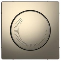 Merten  Zentralplatte für Drehzahlsteller, System Design, Nickelmetallic
