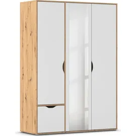 Rauch Drehtürenschrank Narai 140 x 194 x 53 cm Braun/Weiß