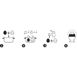 Brainstream PiepEi Rock Eieruhr Kurzzeitmesser schwarz