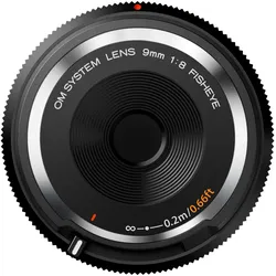 Body Cap Lens 8,0/9 mm schwarz Fisheye Objektiv