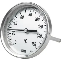 Riegler Bimetallthermometer, G 1/2 hinten, L=63,  Ø100, -30  °C bis 50  °C