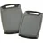 STONELINE Schneidebrett-Set Kunststoff 2-tlg. 42 x 25 cm / 36 x 22 cm Grau/Schwarz