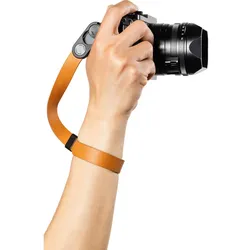 Peak Design Cuff Leder Kameragurt Handgelenk Bernstein