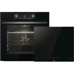 GORENJE BLACK INDUCTION SET 2 (BOS6737E06BG+GI6401BSC), Backofenset (Induktion, A, 77 l)