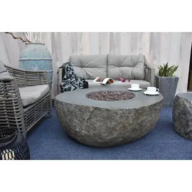 ELEMENTI Gasfeuerstelle "Vesuv" in Basalt-optik