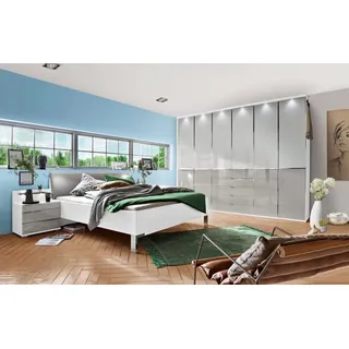 Wiemann Schlafzimmer-Set Shanghai 2 4tlg. Glas Weiß