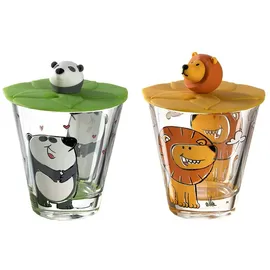 LEONARDO Kinderbecher mit Deckel Bambini 2er Set