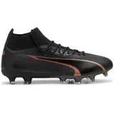 Puma Ultra PRO FG/AG Soccer Shoe, Black-Copper Rose, 43 EU