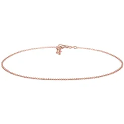 Kette ohne Anhänger ELLI "Choker Kette Basic ohne Anhänger 925 Silber", rosa (rosegold), Halsketten, Damen, 36, Silber 925 (Sterlingsilber), L: 36cm