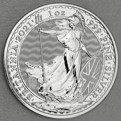 Silbermünze 1oz Britannia 2021 (Großbritannien)