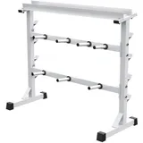 Hantelscheibenständer in Schwarz/Weiß/Silber EINHEITSFARBE No Size