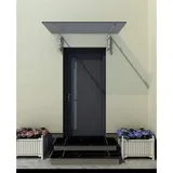 Buylando Vordach 120 x 131 x 90 cm grau