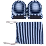 Faltbare Pantoffel - Reise Hausschuhe Unisex für Männer und Frauen, Komfortable Tragbare Wiederverwendbare Soft Cotton Anti-Rutsch Mit Storage Bag für Home Hotel Travel Indoor Outdoor - Man