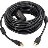 MicroConnect USBAB15B-ACTIVE, USB 2.0 A-B Cable, 15m 15 m, USB USB Kabel