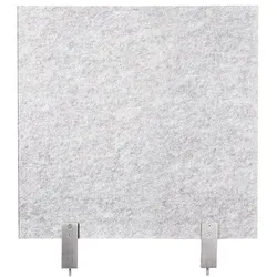 Schreibtisch-Set desktopz Klemme Farbe: lichtgrau, Größe: 50x50x2,5cm
