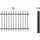 GAH Alberts Zaun-Set 6 m x 120 cm Schwarz