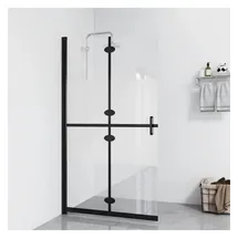 vidaXL Faltbare begehbare Duschwand Halbmattiertes ESG-Glas 80x190 cm