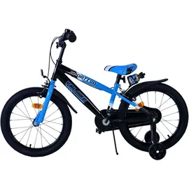 Volare Kinderfahrrad Rocky Fahrrad für Jungen 18 Zoll Blau Schwarz