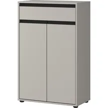 Germania Badkommode GERMANIA "Lemont", grau (steingrau), B:63cm H:98cm T:34cm, Holzwerkstoff, Sideboards, mit Tür- und Schubladendämpfung