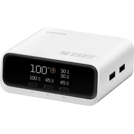 4smarts Desk Charger GaN Screen 100W 3C+2A, weiß