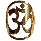 Saraswati Ring "Om" (Ø1,5cm), vergoldet